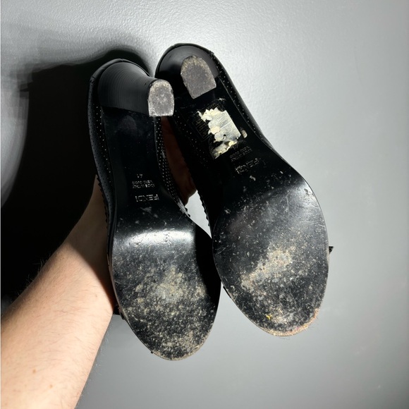 Fendi Patent Leather Peep Toe Heels Womens Size EU 41 - Picture 5 of 8